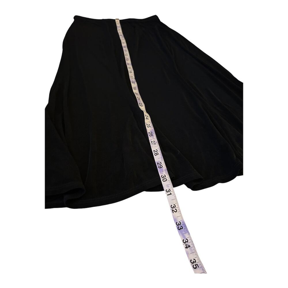 Women’s Medium Lightweight Ankle length Black A-line Lagenlook Skirt - Picture 2 of 5